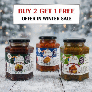 Combo - Mahua Pickle+ Dry Mango Pickle+ Kathal Pickle (450gm each) Buy 2 get 1 free