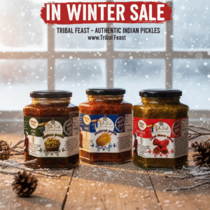 Combo - Mahua Pickle+ Kathal Pickle+ Lal Mirch Bharwa Pickle (450gm each) Buy 2 get 1 free