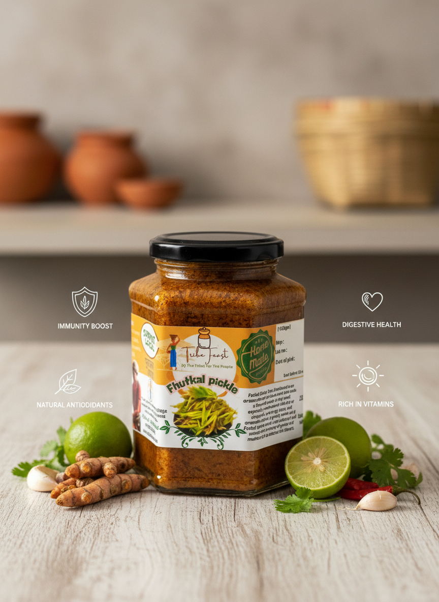 Combo- Sandhana pickle(450gm)+Futkal pickle(450gm)+Berry pickle(450gm) Buy 2 get 1 free - Image 5